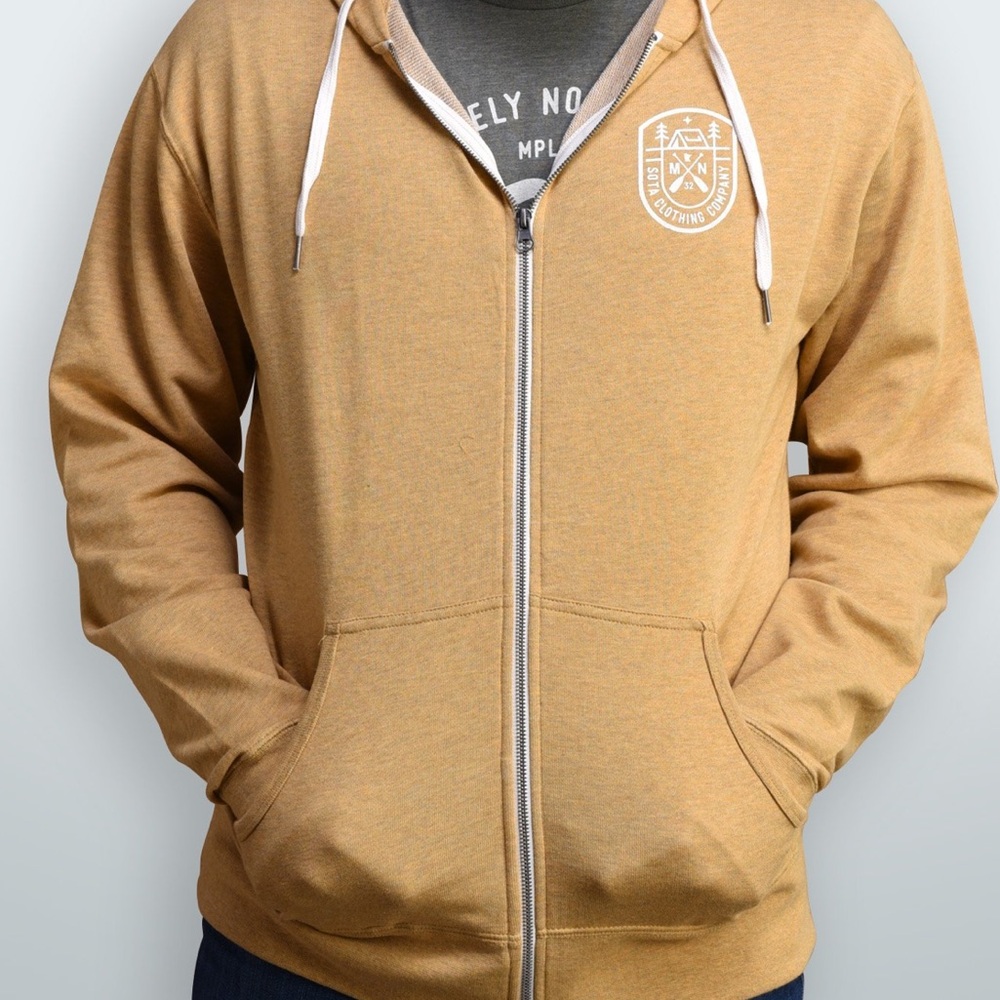 Women's yellow Zip-Up Hoodie